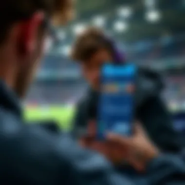 User reviewing the 1xbet app features