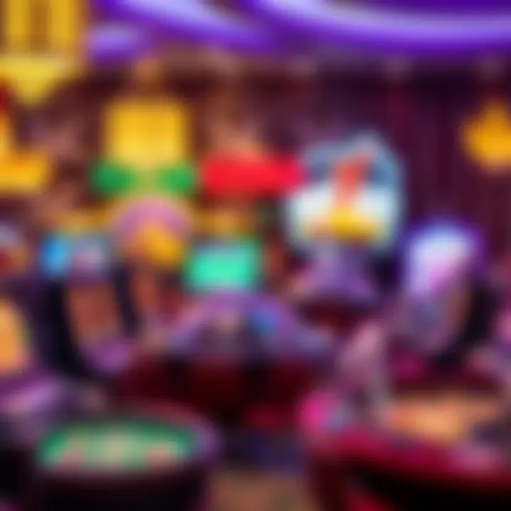 An array of casino games highlighting choices available in online casinos