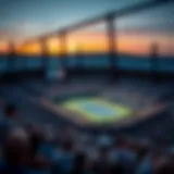 Spectacular view of the Australian Open venue