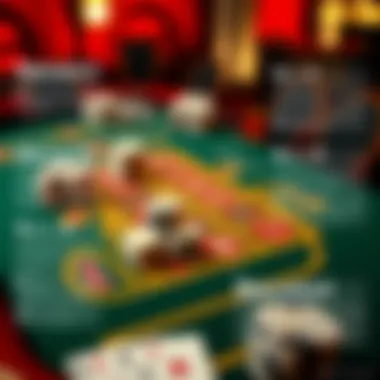 Infographic depicting baccarat rules and strategies