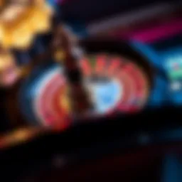 Elegant roulette wheel showcasing vibrant colors