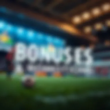 Graphical depiction of bonuses and promotions available for online betting