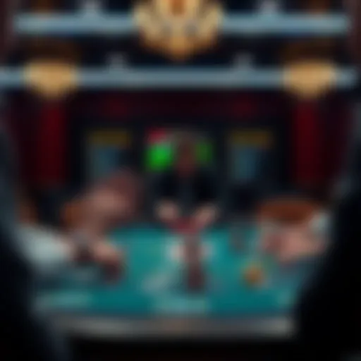 Strategic layout of online blackjack gameplay