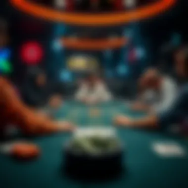 Decision-Making Strategies at the Gaming Table A strategic layout of a gaming table highlighting decision-making