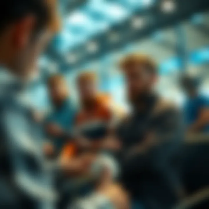 Visual representation of a community sharing betting insights