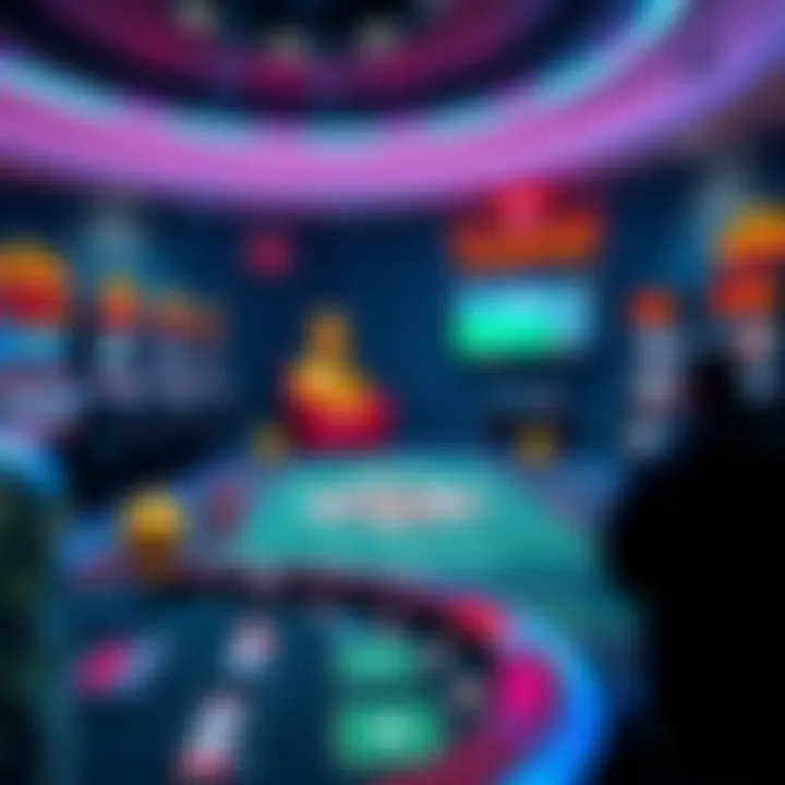 Illustration of diverse casino games showcasing various betting options