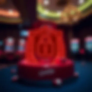 Symbol of security and licensing in online gambling