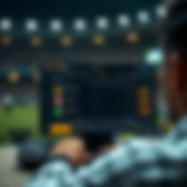 Engaging interface for cricket score updates