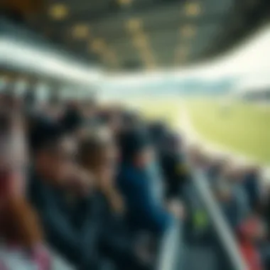 A diverse crowd enjoying a racing event