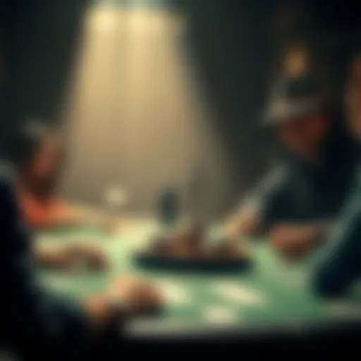 Strategic poker table view