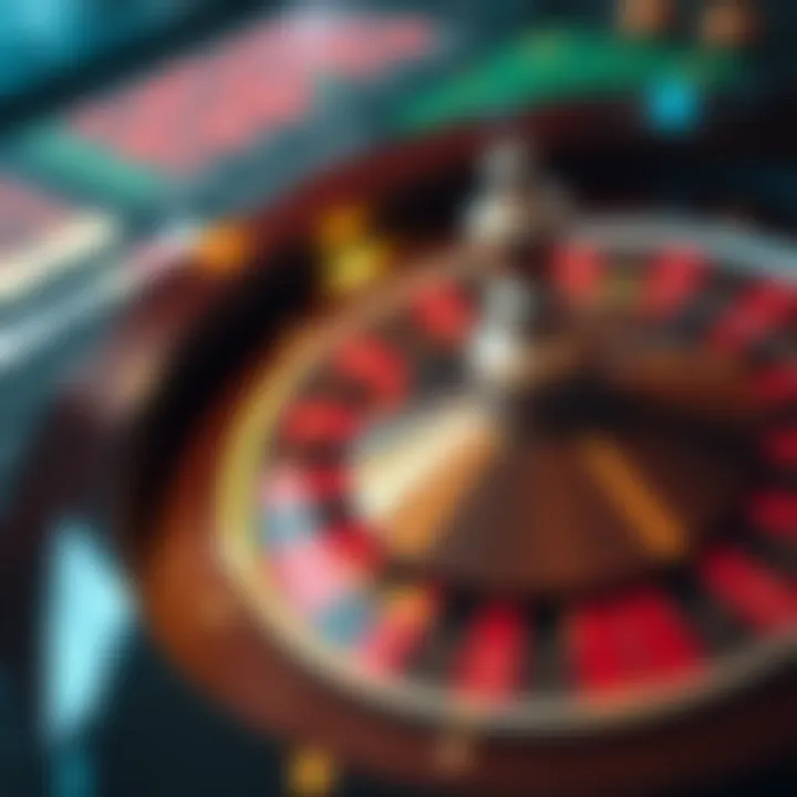 European roulette wheel showcasing its unique layout