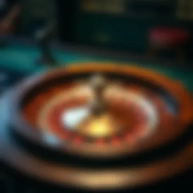 Historical roulette table showcasing original design