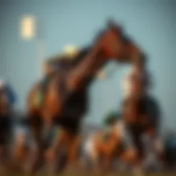 A historical depiction of horse racing