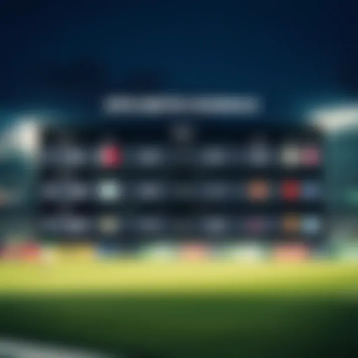 Upcoming Match Schedule Future match schedule overview