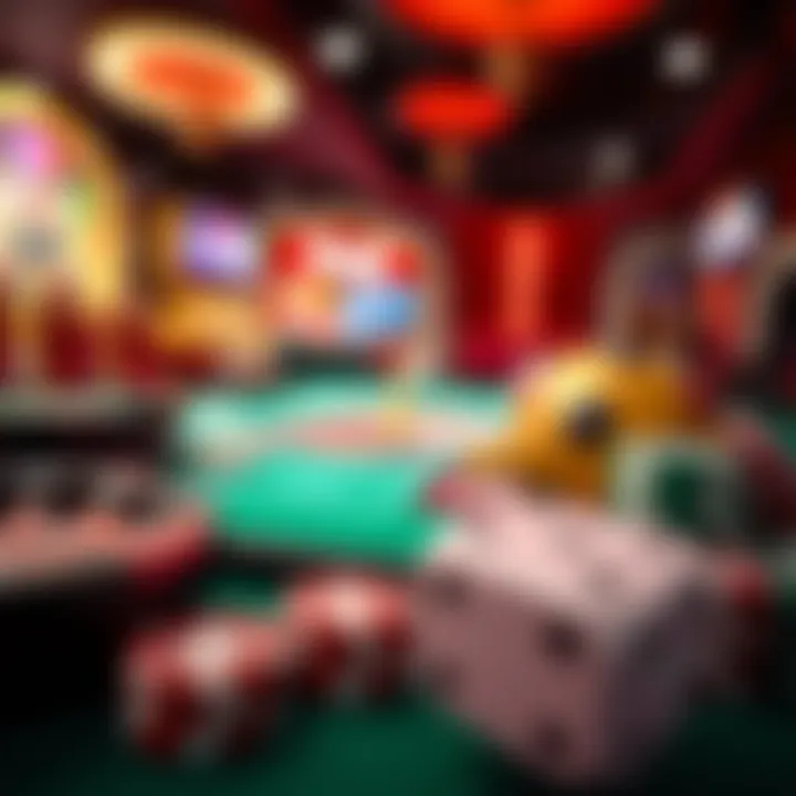 A variety of casino games available on mobile applications