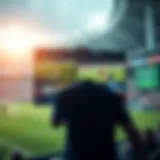 Live sports streaming interface showcasing various sports events