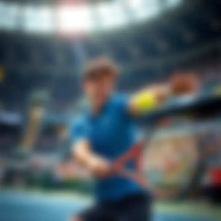 Exciting match action from the event