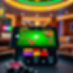 Mobile casino interface showcasing user-friendly design