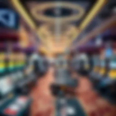 A modern casino floor highlighting technological advancements and trends