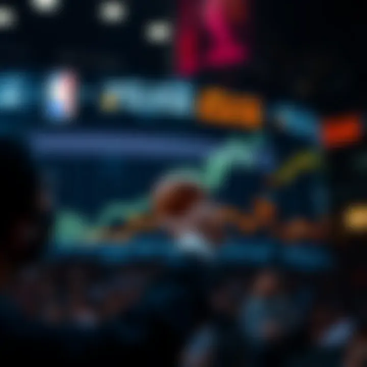 Graph showing betting trends for NBA games