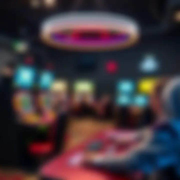 Secure online gaming environment illustration