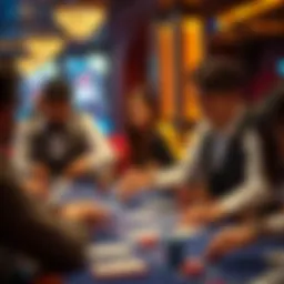 An engaging live dealer blackjack session