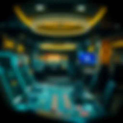 A visual representation of online casino gaming environment