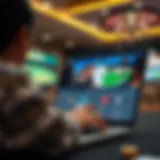 Visual representation of various online casino platforms showcasing their unique features