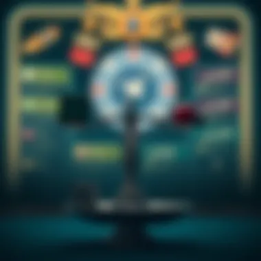 A symbolic image representing the risks and rewards associated with online casinos.