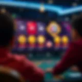 Virtual casino interface showcasing cryptocurrency options