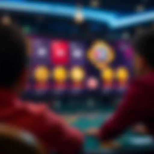 Virtual casino interface showcasing cryptocurrency options