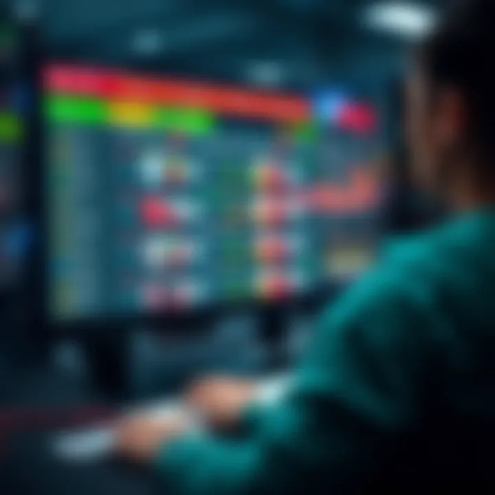 A digital interface showcasing various betting options