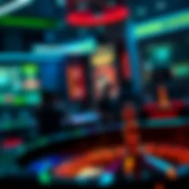 An engaging atmosphere of an online roulette game