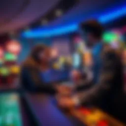 An immersive online casino experience showcasing a live dealer