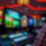 Exploring Online Live Casino Interfaces A vibrant online casino interface showcasing live games