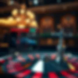 Digital roulette app interface showcasing betting options