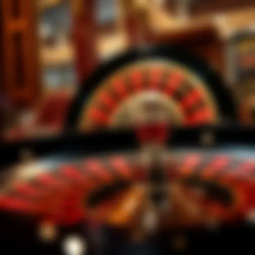 Elegant roulette wheel spinning