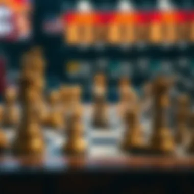 A strategic chess board representing betting strategies