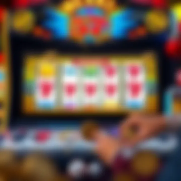 The Thrill of Winning in Slots A vibrant illustration of winning combinations on a slot screen