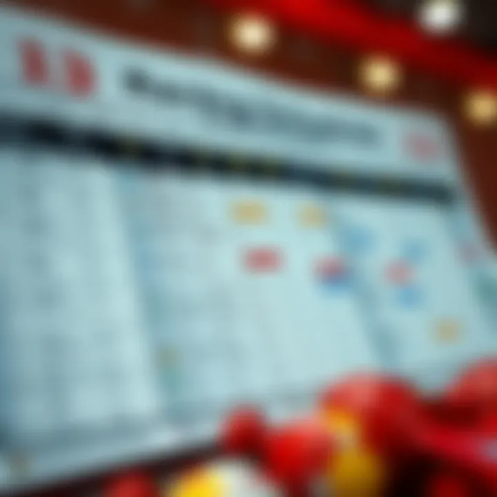 A detailed racing schedule showcasing various events