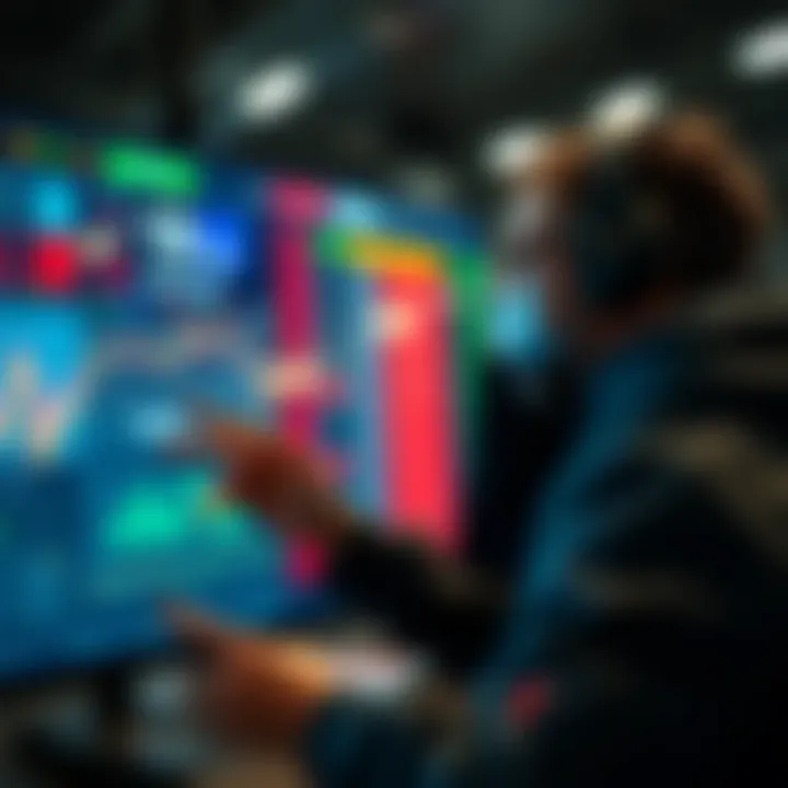 User engaging with live sports data