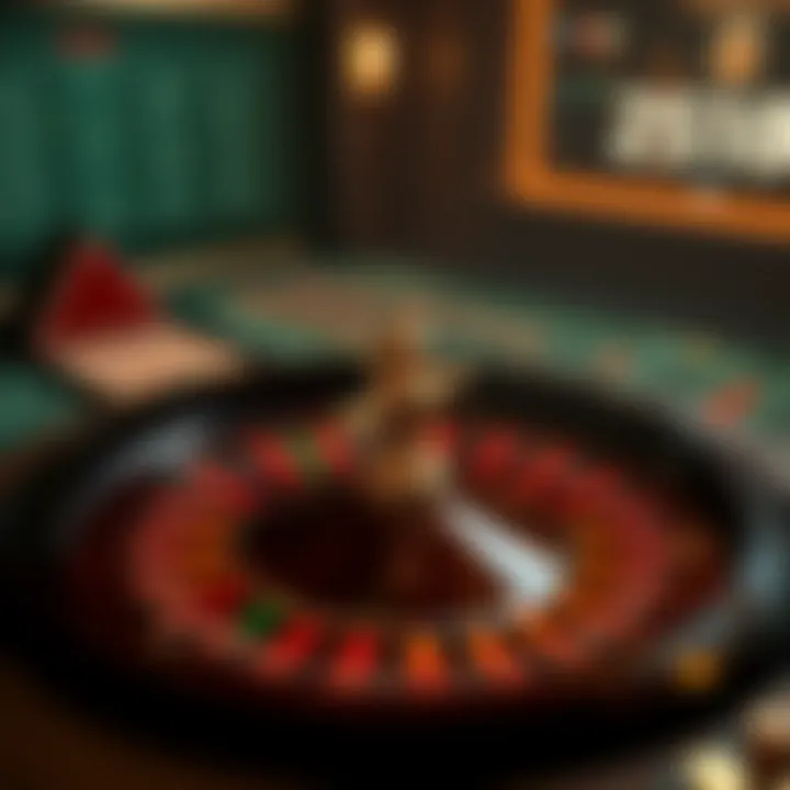 Overview of roulette wheel and betting layout