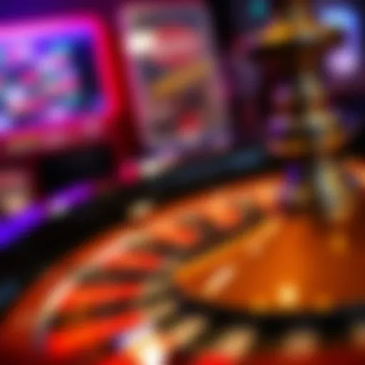 Exploring Bet Types in Roulette A close look at a roulette wheel showcasing various bet types