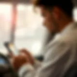 User navigating the Sbobet mobile platform