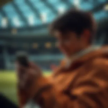 User enjoying seamless betting experience on a mobile device