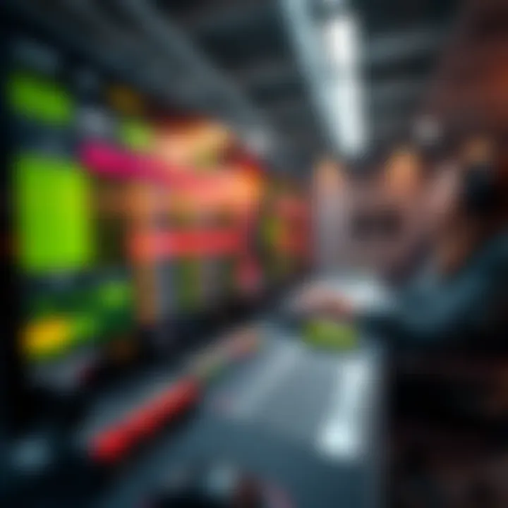 User interface of a betting platform