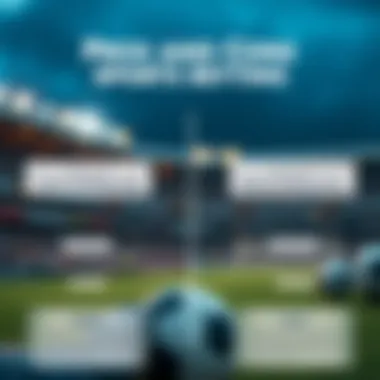 An infographic highlighting the pros and cons of using sports betting sites.