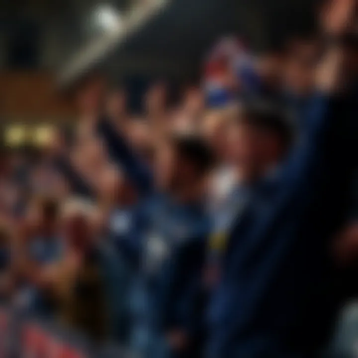 Fans celebrating a victory at a Stockport County FC match