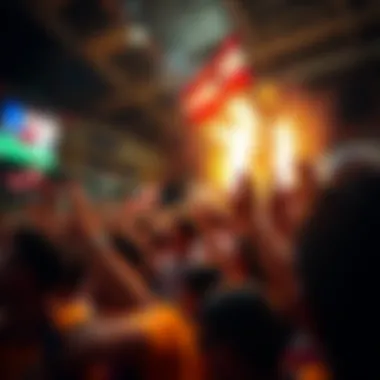 A passionate crowd cheering for Tigres UANL