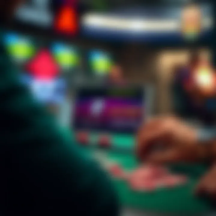 Representation of user interface design in poker applications